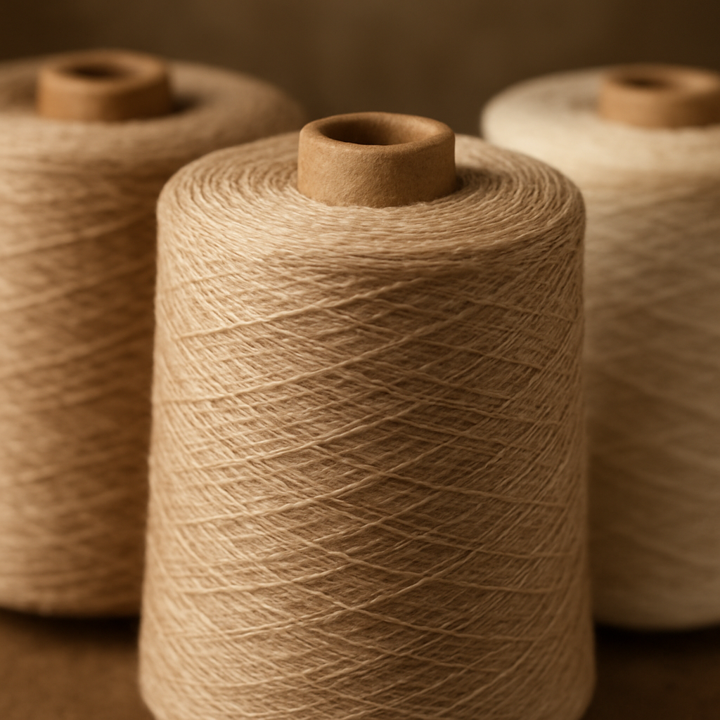 Premium linen yarn spools